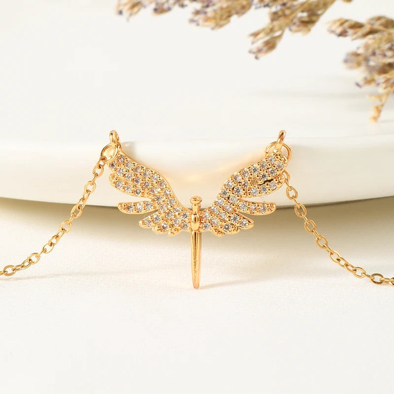 Celestial Wings Pendant Necklace