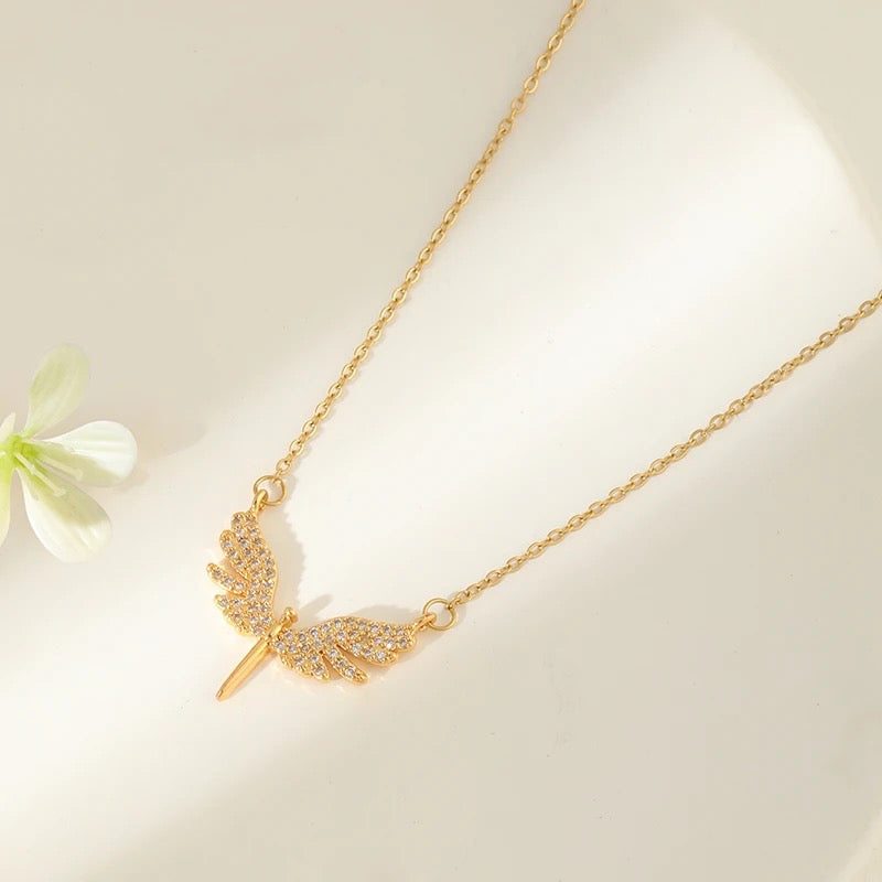 Celestial Wings Pendant Necklace