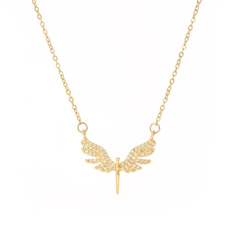 Celestial Wings Pendant Necklace