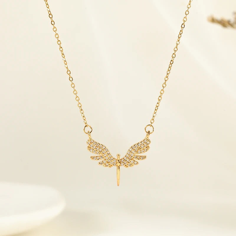 Celestial Wings Pendant Necklace